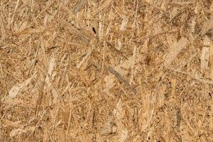 texture of a wooden plate from compressed shavings photo