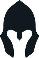 spartan helmet icon in flat style. isolated on transparent background. use for safety Greek gladiator design elements emblems create for logo, label, sign, symbol. Vector for apps and website