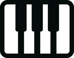 piano icon in flat style. isolated on transparent background. use for Musical waves key signs. design element logo template technology symbol vector for apps and website