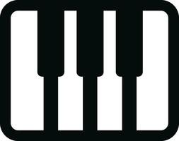 piano icon in flat style. isolated on transparent background. use for Musical waves key signs. design element logo template technology symbol vector for apps and website