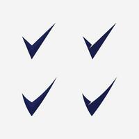 check mark symbol and logo icon vector