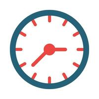 Time Glyph Two Color Icon Design vector