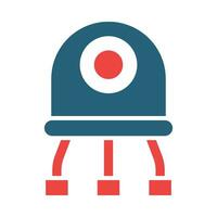 Nanobot Glyph Two Color Icon Design vector