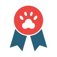 Reward Glyph Two Color Icon Design vector