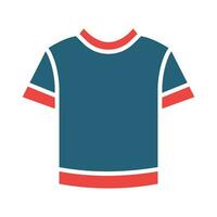 Crewneck Glyph Two Color Icon Design vector
