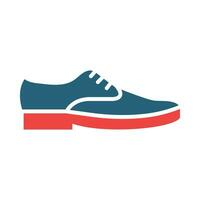 Shoes Glyph Two Color Icon Design vector