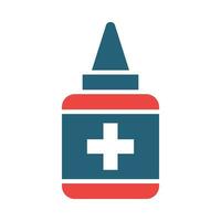 Pyodine Glyph Two Color Icon Design vector