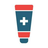 Ointment Glyph Two Color Icon Design vector