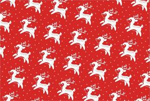 Whimsical Reindeer Frolic, Christmas Reindeer Pattern in Playful Style vector