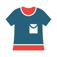 Shirt Glyph Two Color Icon Design vector