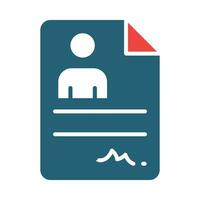 Application Glyph Two Color Icon Design vector
