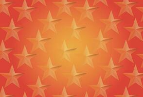 Luminous Tangerine Twilight, Orange Gradient Design with Shimmering Stars vector