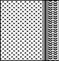 Palestine scarf pattern handdrawn in flat vector design. Illustration concept. Geometrical.