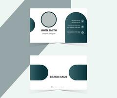 Simple business card template design Free Vector
