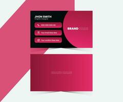 Simple business card template design Free Vector