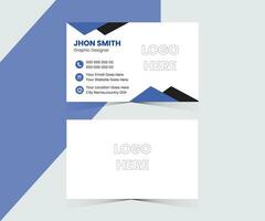 Free Vector Modern And Minimal Business Card Template.