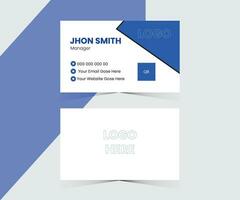 Free Vector Modern And Minimal Business Card Template.