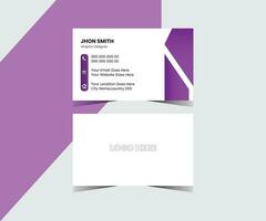 Free Vector Modern And Minimal Business Card Template.