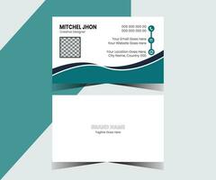 Free Vector Modern And Minimal Business Card Template.