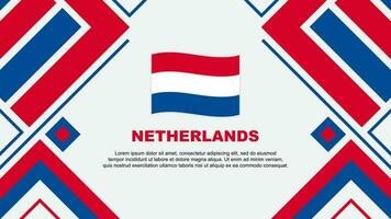 Netherlands Flag Abstract Background Design Template. Netherlands Independence Day Banner Wallpaper Vector Illustration. Netherlands Flag