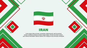 Iran Flag Abstract Background Design Template. Iran Independence Day Banner Wallpaper Vector Illustration. Iran Background