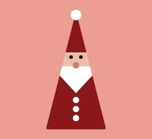 Cute abstract Santa Claus vector