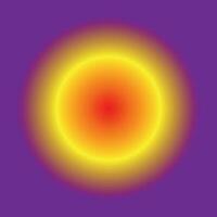 Sun with gradient, purple background vector