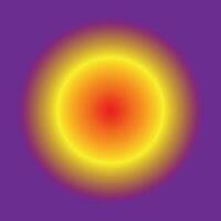 Sun with gradient, purple background vector