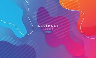 Modern abstract background with gradients multicolor design vector