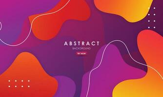 Modern abstract background with gradients multicolor design vector