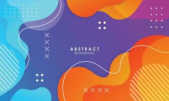 Modern abstract background with gradients multicolor design vector