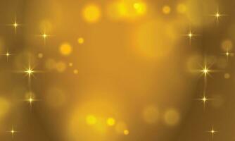 Vector golden and yellow bokeh background