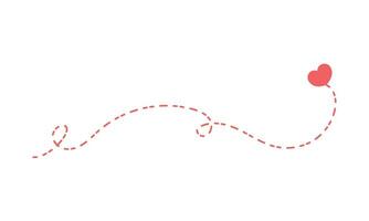 vector rojo corazón forma con línea en blanco antecedentes