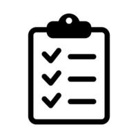 Clipboard icon. Checklist icon of an approved document. Project completed. Tasks vector icon. Task completed.