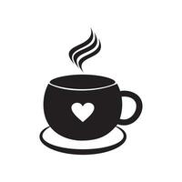 Coffee cup icon. Cup of hot drink, mug of coffee, tea etc. Coffee cup with steam vector icon.