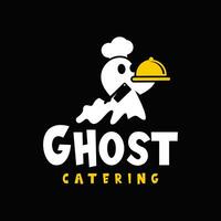 catering ghost vector illustration logo