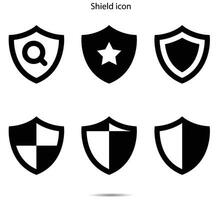 Shield icon, Vector illustration