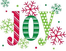 Christmas Joy Banner Card On White Background vector