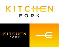 Letter E monogram spoon fork kitchen restaurant logo design. vector