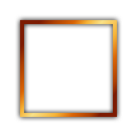 gold color rectangle with shadow png