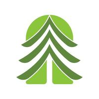 pino árbol logo vector