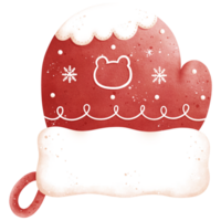 waterverf Kerstmis handschoen illustratie png