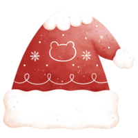 vattenfärg jul hatt illustration png