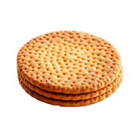 AI generated Biscuit on white background, photorealistic, best quality, detailed skin, hdr, sharp focus png