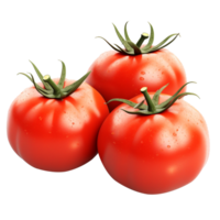 ai généré Frais rouge tomate, tomates Haut voir, côté voir. png