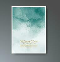 Cover template with watercolor background. Design for your cover, date, postcard, banner, logo. vector