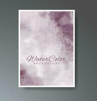 Cover template with watercolor background. Design for your cover, date, postcard, banner, logo. vector