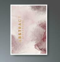 Cover template with watercolor background. Design for your cover, date, postcard, banner, logo. vector