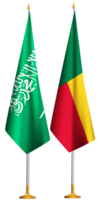 benin, saudi arabien flaggor tillsammans png