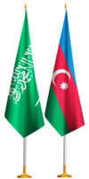 Azerbaiyán, Arabia Saudita arabia banderas juntos png